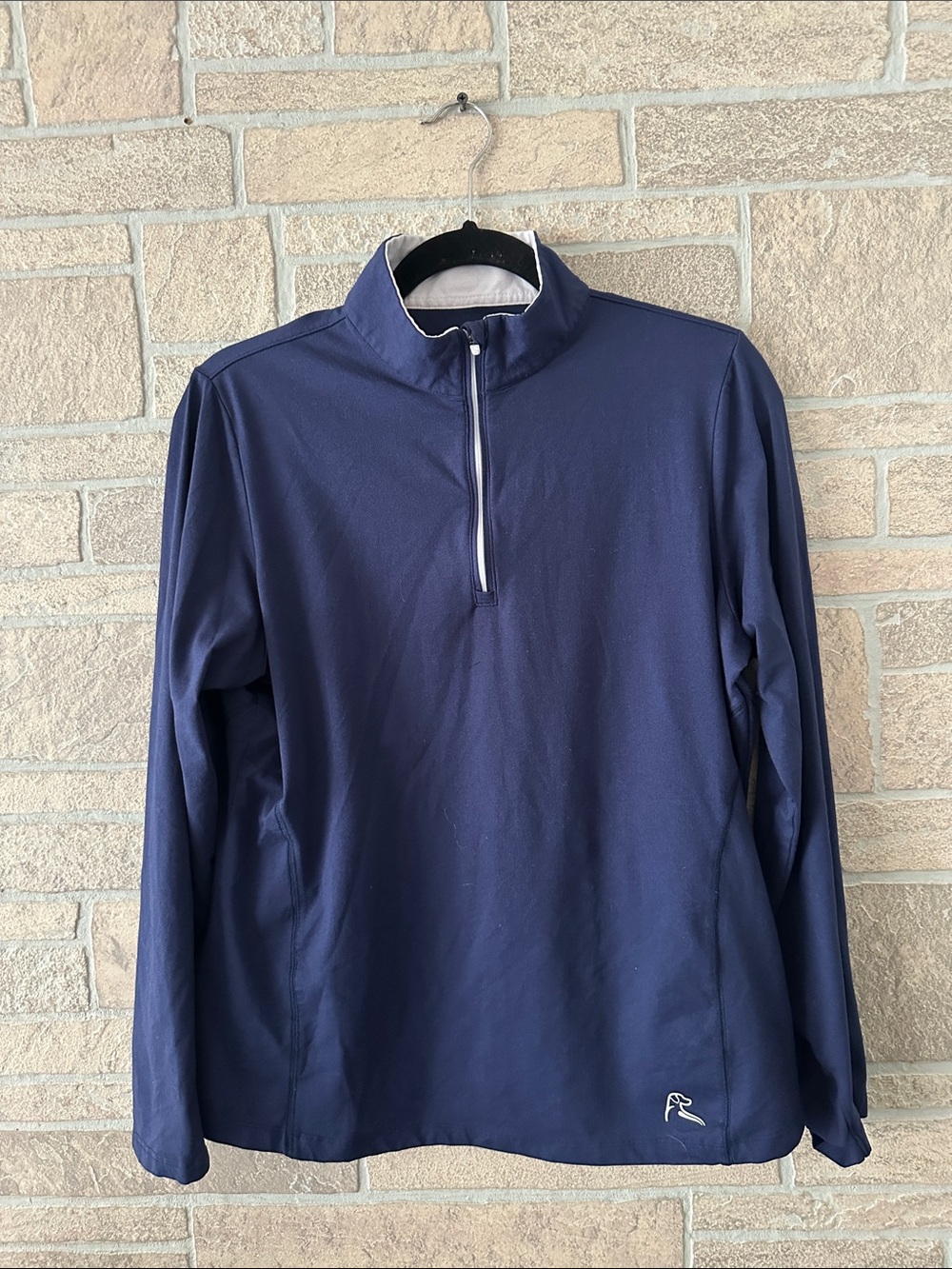 Rhoback Women's Q-Zip Pullover Navy Blue Large
